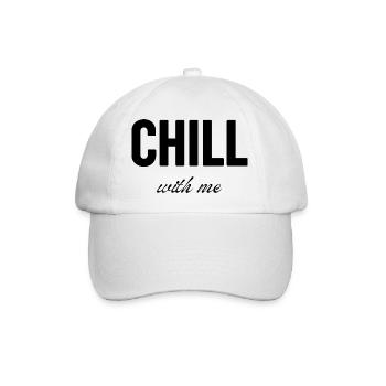 Chill with me - Casquette classique - blanc/blanc - Devant
