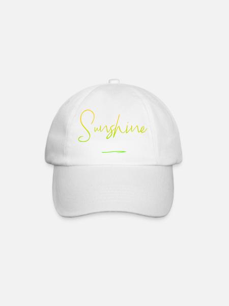 Sunshine - Baseballkappe - Weiß/Weiß