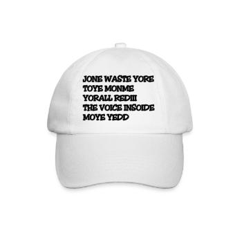 JONE WASTE YORE TOYE MONME YORALL REDIII THE VOICE - Baseballkappe - Weiß/Weiß - Vorne