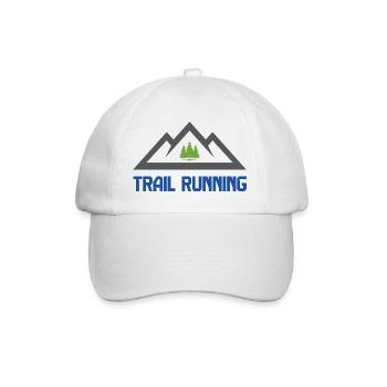 Course en sentier - Casquette classique - blanc/blanc - Devant