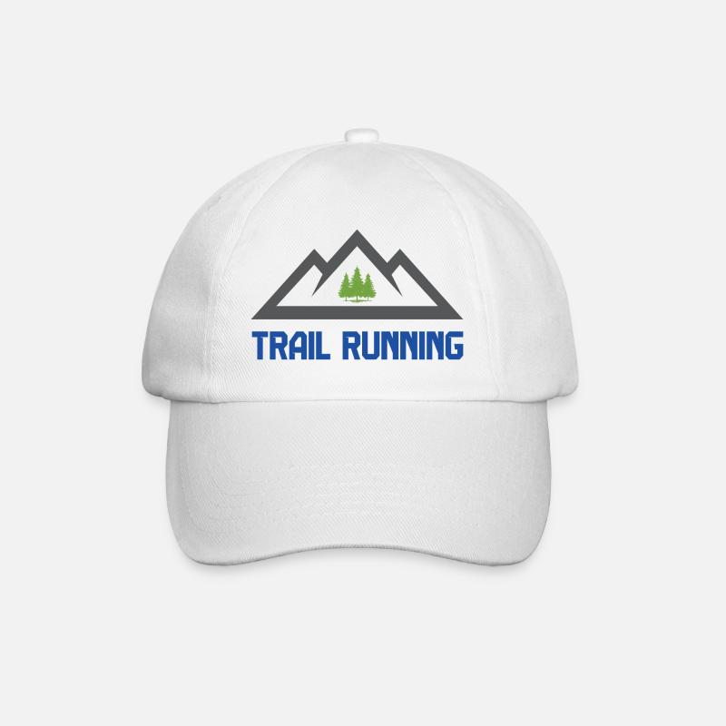 Trailrunning (Trailrunning) - Baseballkappe - Weiß/Weiß