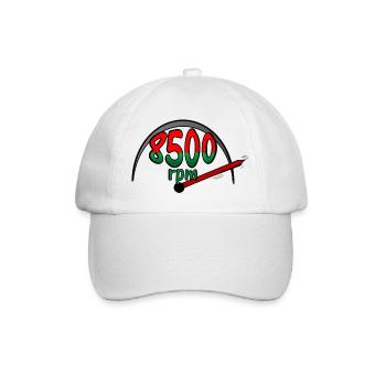 8500RPM race car - Casquette classique - blanc/blanc - Devant
