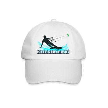 Kitesurfing - Baseballkappe - Weiß/Weiß - Vorne
