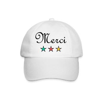 MERCI. MAÎTRESSE. MAÎTRE. MERCI MAÎTRESSE - Casquette classique - blanc/blanc - Devant