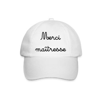 MERCI. MAÎTRESSE. MAÎTRE. MERCI MAÎTRESSE - Casquette classique - blanc/blanc - Devant
