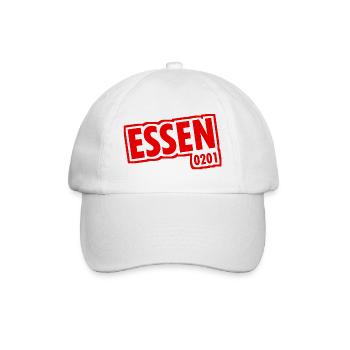 Essen - 0201 - Vorwahl - Slogan - Baseballkappe - Weiß/Weiß - Vorne