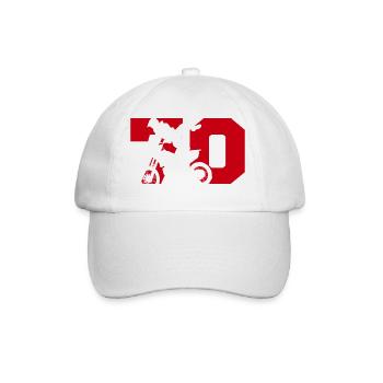 Moto 70 Biker - Baseballkappe - Weiß/Weiß - Vorne