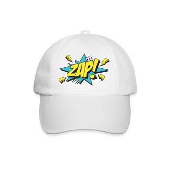 ZAP-Comic-Design - Baseballkappe - Weiß/Weiß - Vorne