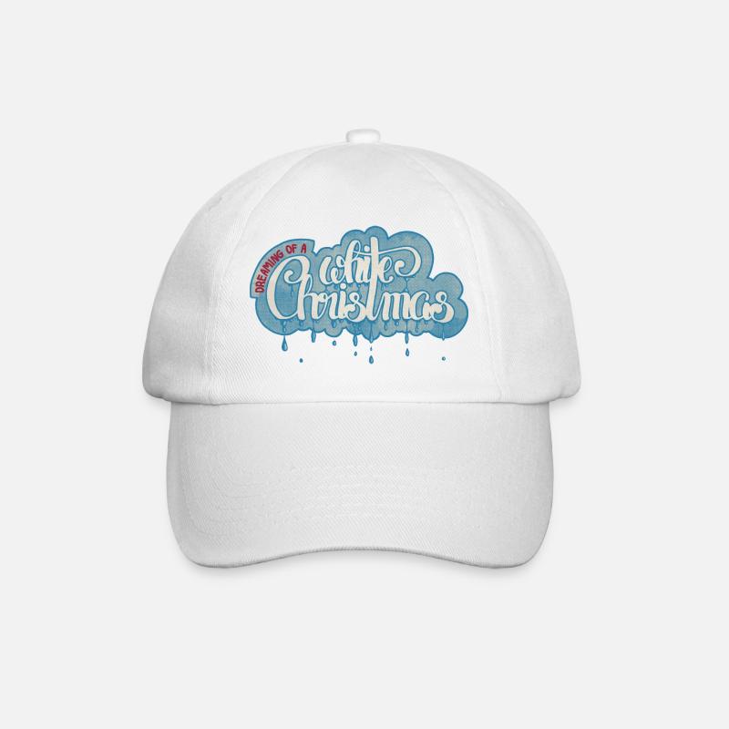 Weiße Weihnacht - Baseballkappe - Weiß/Weiß