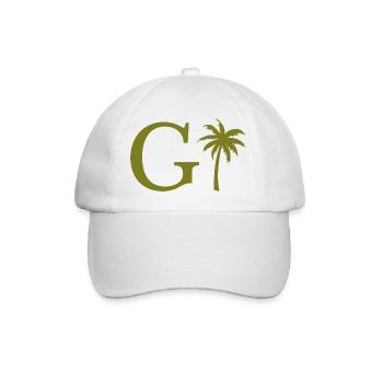 Lettre g vert Palm - Casquette classique - blanc/blanc - Devant