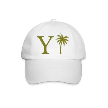 Lettre y vert Palm - Casquette classique - blanc/blanc - Devant