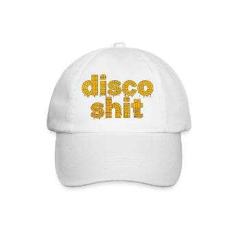 disco shit 053260 - Baseballkappe - Weiß/Weiß - Vorne