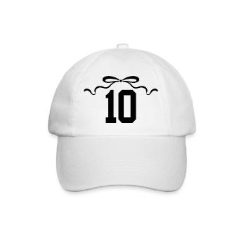 Number 10 Knot - 10th Anniversary - Baseball Cap - white/white - Front