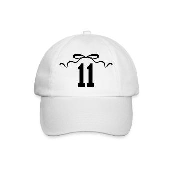 Number 11 Knot - 11th Anniversary - Baseball Cap - white/white - Front