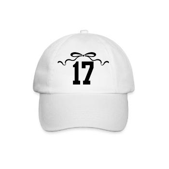 Number 17 Knot - 17th Anniversary - Baseball Cap - white/white - Front