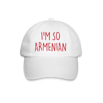 JE SUIS TELLEMENT ARMÉNIEN - Casquette classique - blanc/blanc - Devant