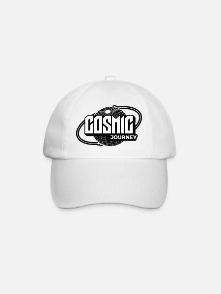 Cosmic Journey – Futuristic Space Design - Baseball Cap - white/white