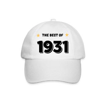 Das Beste von 1931 - Baseballkappe - Weiß/Weiß - Vorne