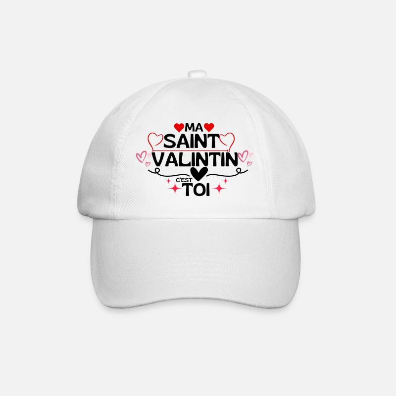 Mein Valentinstag bist du! - Baseballkappe - Weiß/Weiß