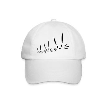 3 Hasen Familie Kinder Eltern drei Freunde Crew - Baseballkappe - Weiß/Weiß - Vorne