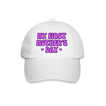 My First Mother’s Day – A Special Moment - Baseball Cap - white/white - Front
