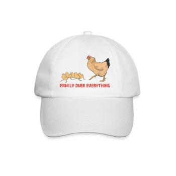 Poulet Vintage Famille Amour - Casquette classique - blanc/blanc - Devant