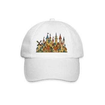 Schloss Dorf Märchen - Casquette classique - blanc/blanc - Devant