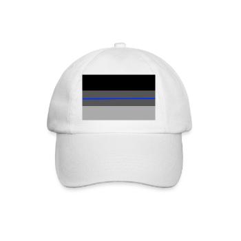 Shadow Deutschlandflagge blueline - Baseballkappe - Weiß/Weiß - Vorne
