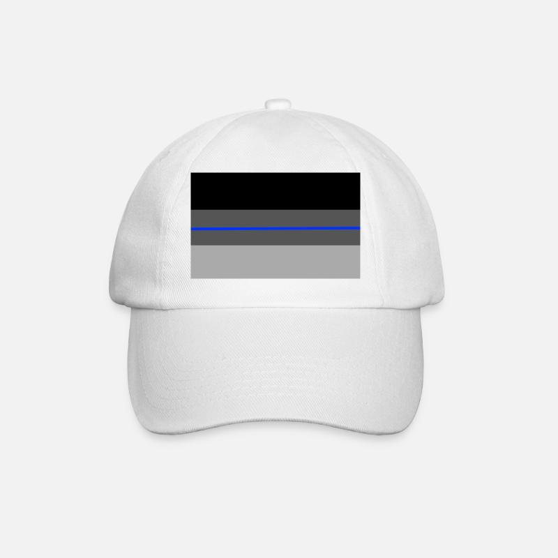 Shadow Deutschlandflagge blueline - Baseballkappe - Weiß/Weiß