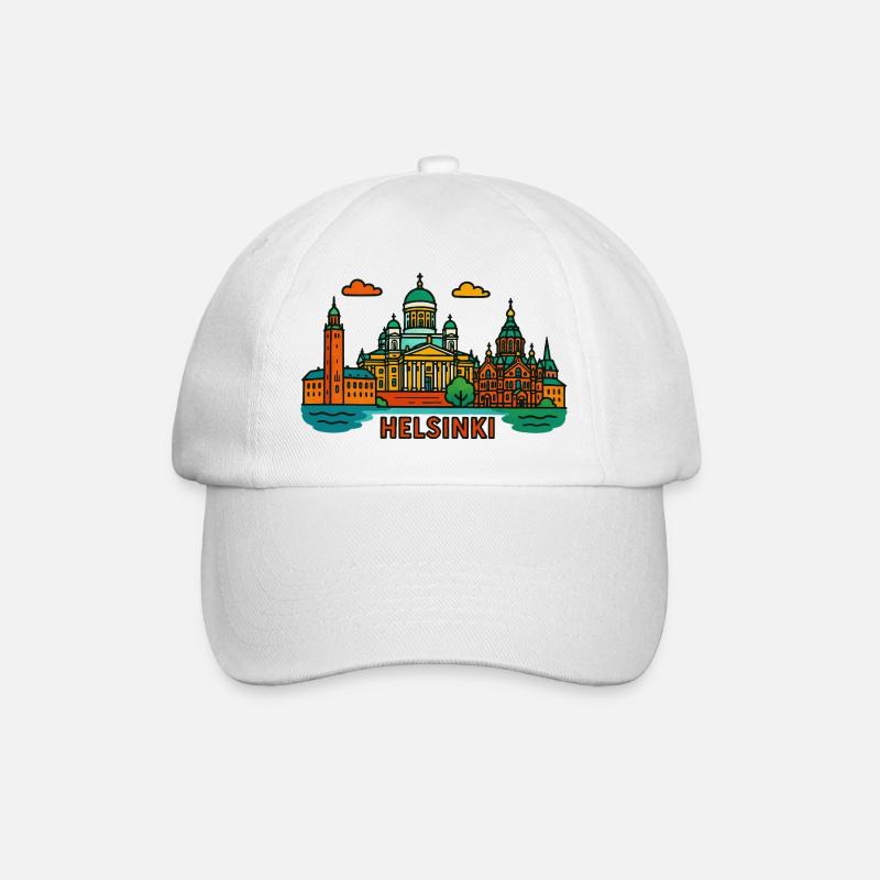 Helsinki - Casquette classique - blanc/blanc