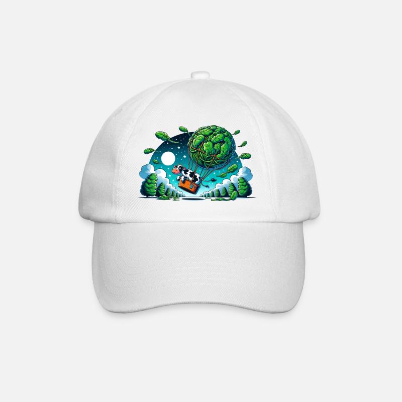 Voyage de la vache Leaf Lift - Casquette classique - blanc/blanc