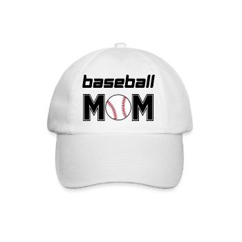 Maman de baseball - Casquette classique - blanc/blanc - Devant