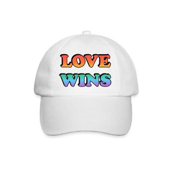 Love Wins Pride Gradient - Baseball Cap - white/white - Front