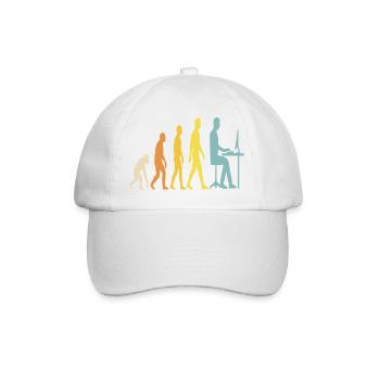 L’évolution de la technologie au bureau - Casquette classique - blanc/blanc - Devant
