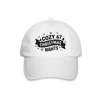 Cozy 67 Christmas Nights - Baseballkappe - Weiß/Weiß - Vorne