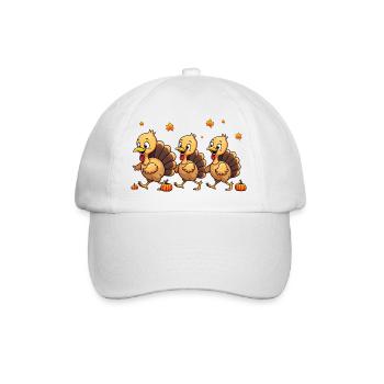 Bébé dinde de Thanksgiving - Casquette classique - blanc/blanc - Devant
