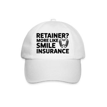 Smile Insurance Retainer Life Design - Baseball Cap - white/white - Front