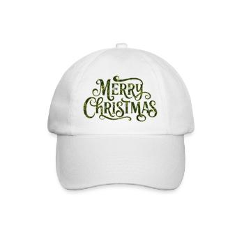 Message de Noël Vintage Vert - Casquette classique - blanc/blanc - Devant