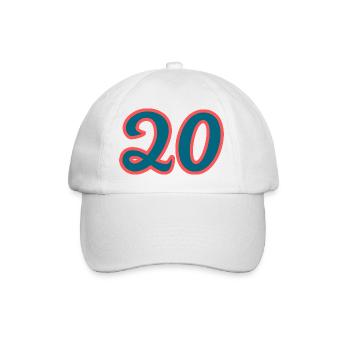 20. 20th ANNIVERSARY. 20 YEARS ANNIVERSARY. 20 YEARS. - Baseball Cap - white/white - Front