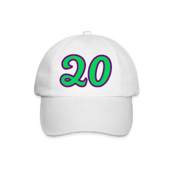 20. 20th ANNIVERSARY. 20 YEARS ANNIVERSARY. 20 YEARS. - Baseball Cap - white/white - Front