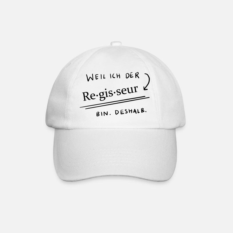 Weil...ich der Regisseur bin 2 - Baseballkappe - Weiß/Weiß