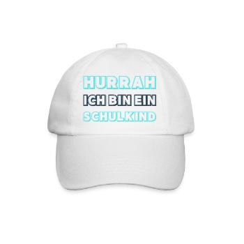 Hooray Schoolchild Neon Blue Boy - Baseball Cap - white/white - Front