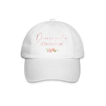 Floral Bridesmaid - Baseball Cap - white/white - Front