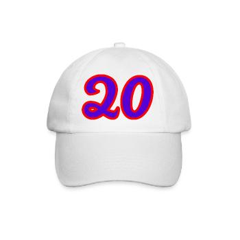 20. 20 YEARS. 20th ANNIVERSARY. 20 YEARS ANNIVERSARY. - Baseball Cap - white/white - Front
