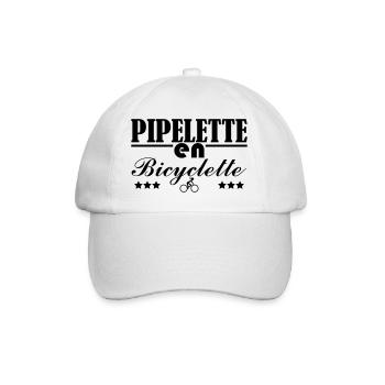 Pipelette en bicyclette - Casquette classique - blanc/blanc - Devant