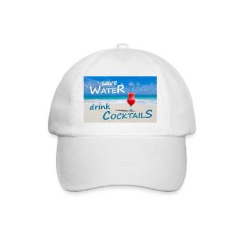 COCKTAILS - Baseballkappe - Weiß/Weiß - Vorne