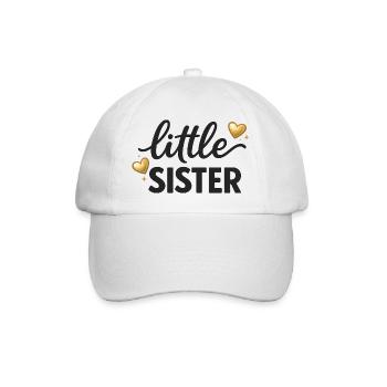 Little Sister Shirt Little Sibling Outfit - Baseball Cap - white/white - Front