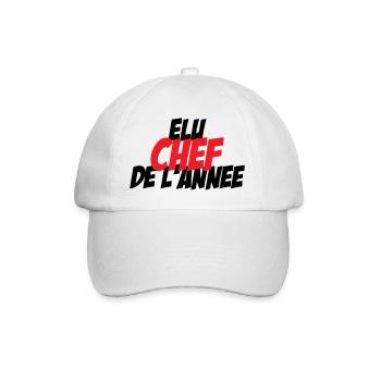 Elected Chef of the Year - Baseball Cap - white/white - Front