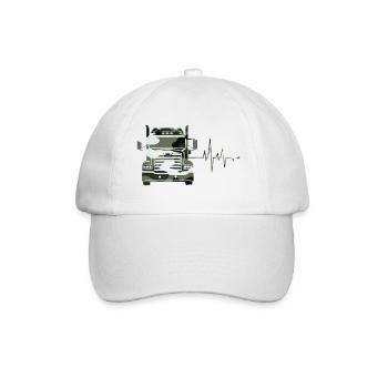 Camouflage Truck - Baseball Cap - white/white - Front