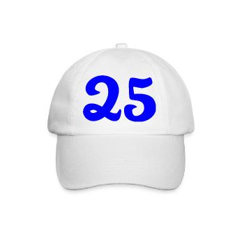25. 25 YEARS. 25th ANNIVERSARY. 25 YEARS ANNIVERSARY. - Baseball Cap - white/white - Front